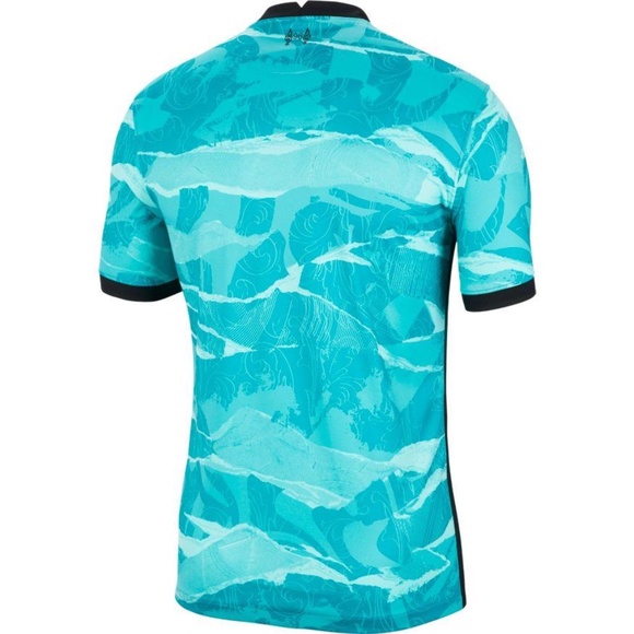 Nike Liverpool FC 2020/21 Away Stadium Jersey CZ2635-354 (Hyper Turquoise/Black) - Picture 2 of 5